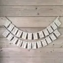 Advent linen garland