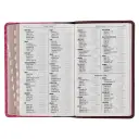 Brown and Berry Pink Faux Leather Giant Print Standard-size King James Version Bible with Thumb Index