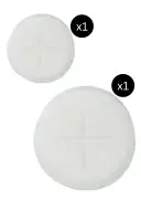 Value Pack - 500 Peoples / 50 Priests Communion Wafers - Single Cross, White