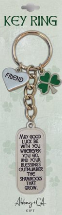 Irish Friend Metal Key Ring