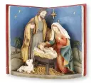 5" Resin Holy Family Nativity Book Set