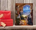 Stable Scene A4 Nativity Advent Calendar