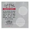 Pack of 2 baubles Newsprint