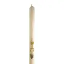 12" x 7/8" Rich Ivory Communion Candle - Single