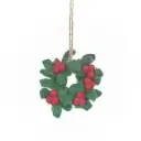 Handmade Felt Traditonal Christmas Trio (Set of 3) Hanging Decorations