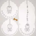 Angel Colour-In Cone Decorations (Pack of 10)