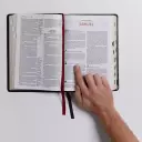 The KJV Open Bible: Complete Reference System, Black Leathersoft, Red Letter, Comfort Print (Thumb Indexed): King James Version