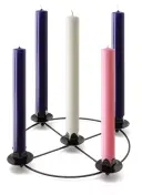 12" x 1" Advent Candles with 10" Frame