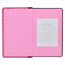 Brown and Berry Pink Faux Leather Giant Print Standard-size King James Version Bible with Thumb Index