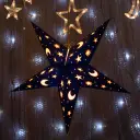 Night Sky: Blue / Yellow Hanging Paper Starlight