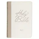 KJV Bible Mini Pocket Faux Leather, White