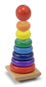 Rainbow Stacker Wooden Ring Educational Toy