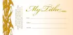 Offering Envelope-My Tithe (Leviticus 27:30) (Bill-Size) (Pack Of 100)