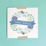 Happy Birthday (Blue) Single Card