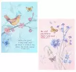 Bird and Butterfly Notecards Multi pack of 6