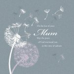 Peace Of God Mum Sympathy Single Card