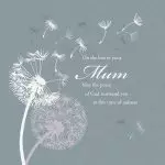 Peace Of God Mum Sympathy Single Card