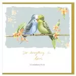 Budgies Encouragement Single Card