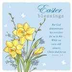 Spring Flowers Easter Cards Pack of 5