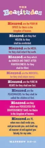 Bookmark-Beatitudes (Kids Version-KJV) (Pack Of 25)