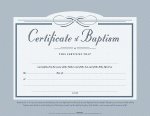 Certificate-Baptism (5.5" x 3.5") (Pack Of 6)