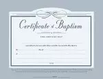 Certificate-Baptism (5.5" x 3.5") (Pack Of 6)