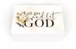 Prayer Box-Let Go And Let God w/Cards & Pencil (4.5" x 3.25" x 1.5")