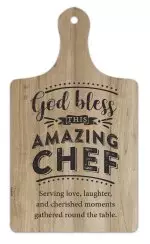 Paddle Plaque-God Bless This Amazing Chef (7.5" x 13.25")