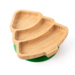 Bamboo Christmas Tree Plate - Christmas Green