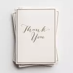 Thank You - 10 Premium Note Cards - Blank