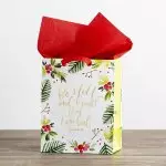 Be Still - Medium Christmas Gift Bag with Tissue