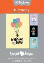 Celebrating You Today Box of 12 Birthday Cards