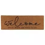 Welcome Coir Doormat - (30" x 10")