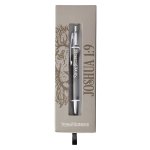 Pen in Gift Box Gray Strong & Courageous Josh. 1:9