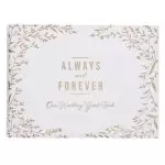 Guest Book White/Gold Always & Forever