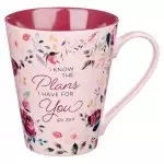 The Plans I Have for You Plum Floral Ceramic Coffee Mug – Jeremiah 29:11