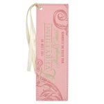 Bookmark Faux Leather Pink Everything Through Christ Phil. 4:13