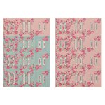 Bible Indexing Tabs Floral Pink & Teal