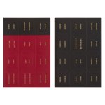 Bible Indexing Tabs Black & Red w/Gold Foil