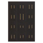 Bible Indexing Tabs Black w/Gold Foil