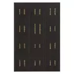 Bible Indexing Tabs Black w/Gold Foil