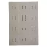 Bible Indexing Tabs Silver Foil w/Black Print