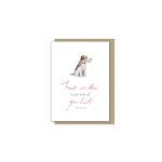 Trust Little Note Encouragement Single Card