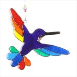 Rainbow Hummingbird Suncatcher