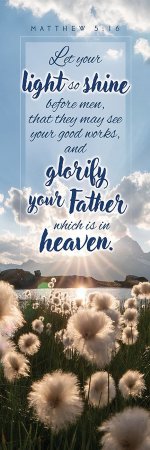 Bookmark-Let Your Light So Shine Before Men (Matthew 5:16) (Pack Of 100)