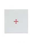 6" x 6" Chalice Pall Red Cross Design