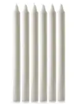 White Advent Candle Set (15" x 1 1/8") - Pack of 6 (over-dipped)