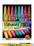 Acu-Dry Bible Highlighters Brites Set Of 8