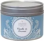 Vanilla & Coconut Silver Tin Candle