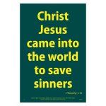 Waterproof Scripture Poster: 1Ti. 1.15